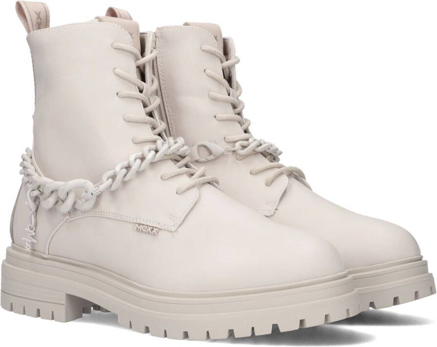 Mexx Laarzen Fabulous Off white Dames Boots Ritssluiting