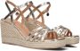 Mexx Noemi Pakina Sandalen Met Sleehak Dames Goudkleurig - Thumbnail 1