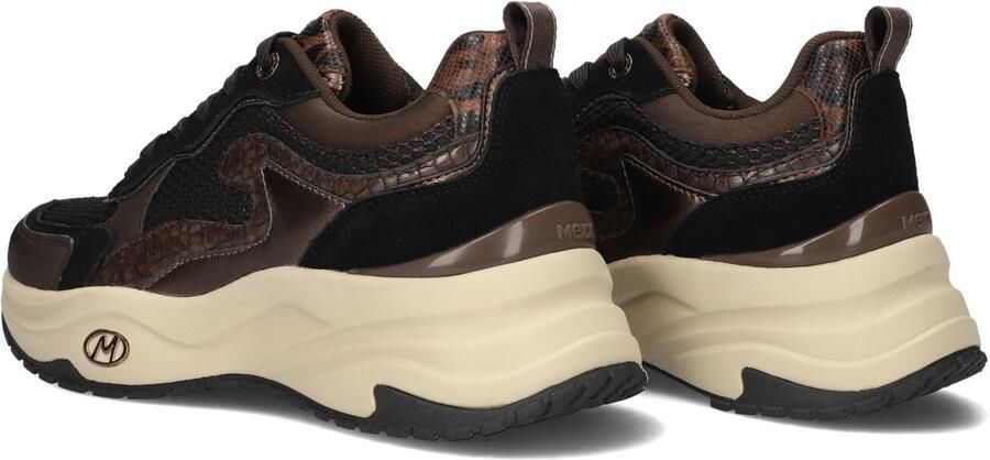 Mexx Palma Ora chunky imitatieleren sneakers bruin zwart - Foto 6