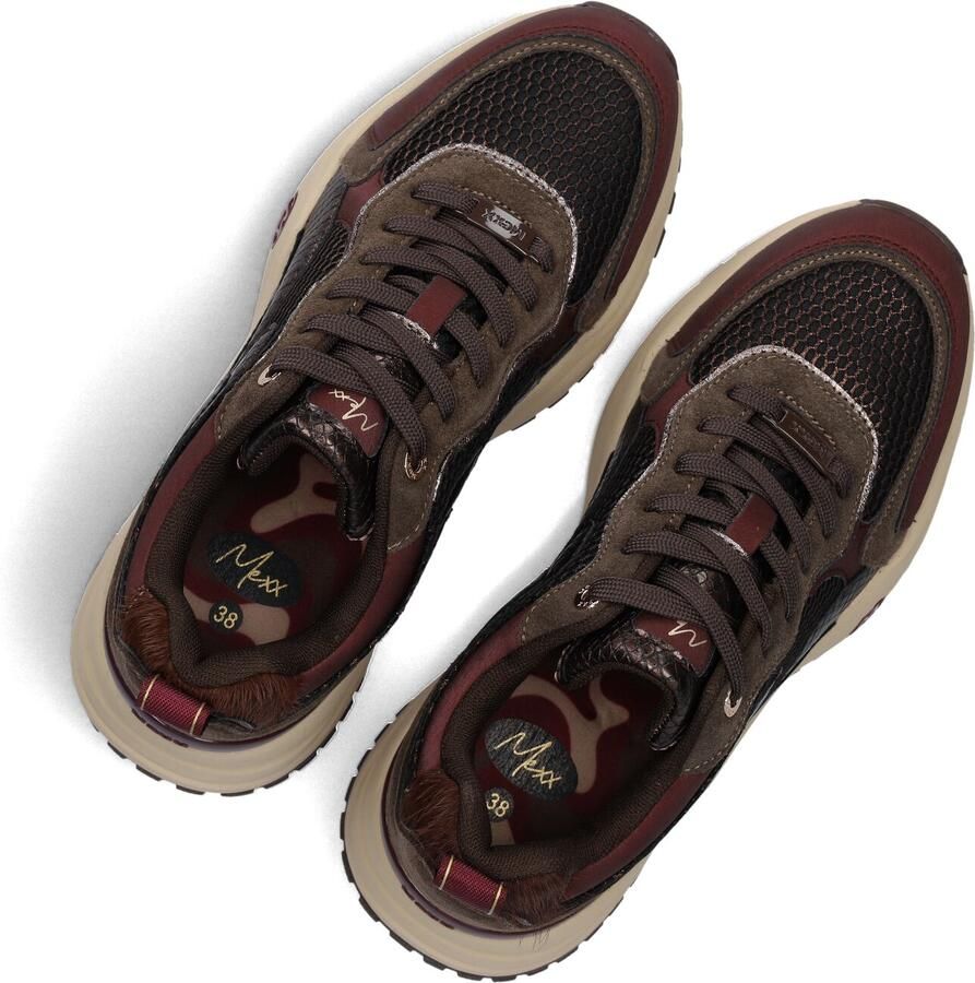 Mexx Palma Ora chunky imitatieleren sneakers bordeaux - Foto 5