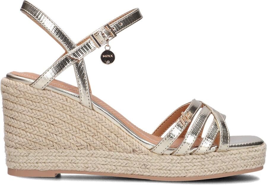 Mexx Noemi Pakina Sandalen Met Sleehak Dames Goudkleurig - Foto 2