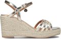 Mexx Noemi Pakina Sandalen Met Sleehak Dames Goudkleurig - Goud