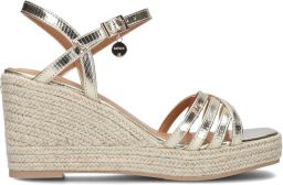 Mexx Noemi Pakina Sandalen Met Sleehak Dames Goudkleurig
