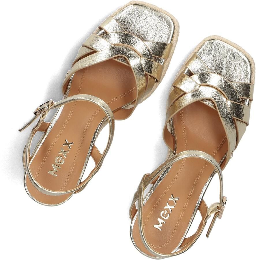 Mexx Tamika Sandalen Met Sleehak Dames Goudkleurig - Foto 2