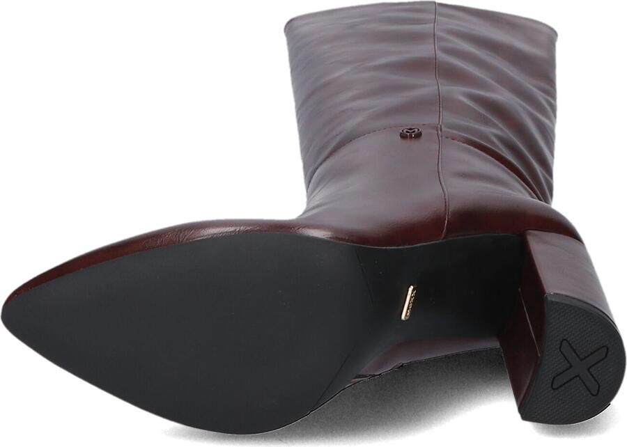 Mexx Krystal Indy imitatieleren laarzen met blokhak en dierenprint bordeaux - Foto 2