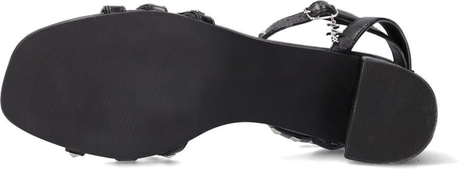 Mexx Zwarte Leren Sandalen met Pyramide Studs - Foto 5