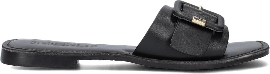 Mexx Zwarte Leren Elegante Slipper Lolli - Foto 4