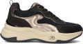 Mexx Palma Ora chunky imitatieleren sneakers zwart bruin - Zwart
