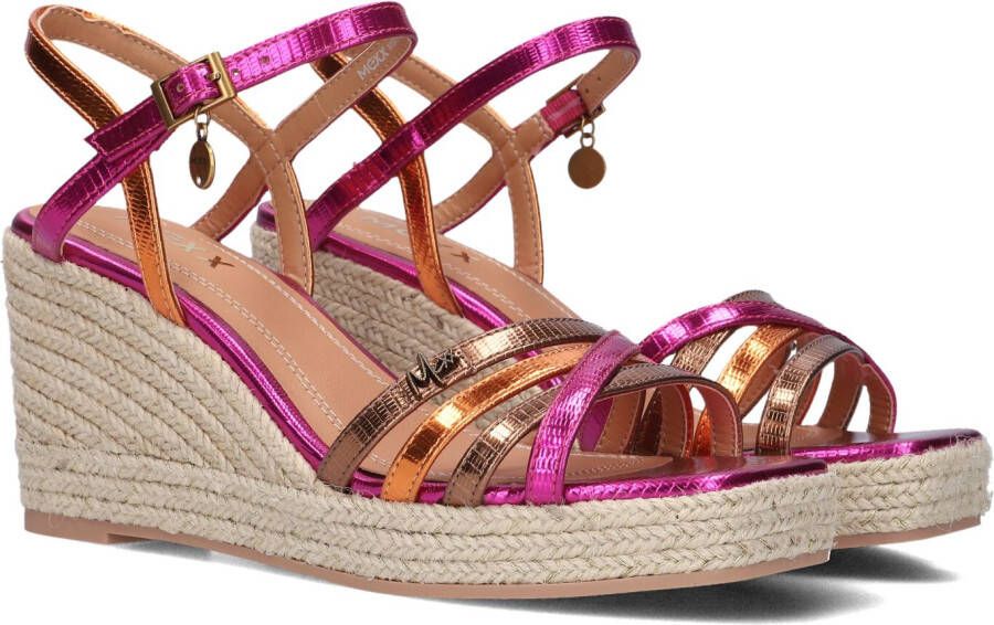 Mexx Noemi Pakina Sandalen Met Sleehak Dames Paars