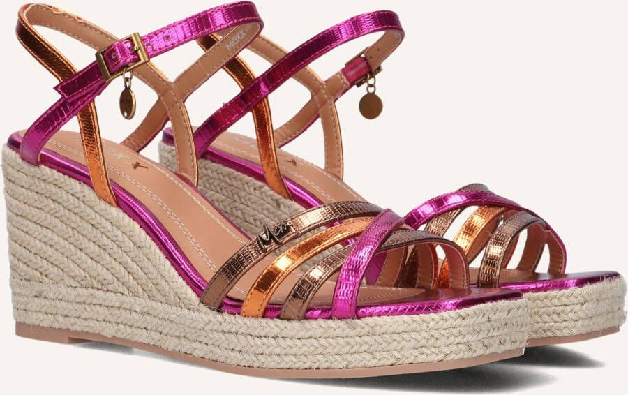 Mexx Noemi Pakina Sandalen Met Sleehak Dames Paars