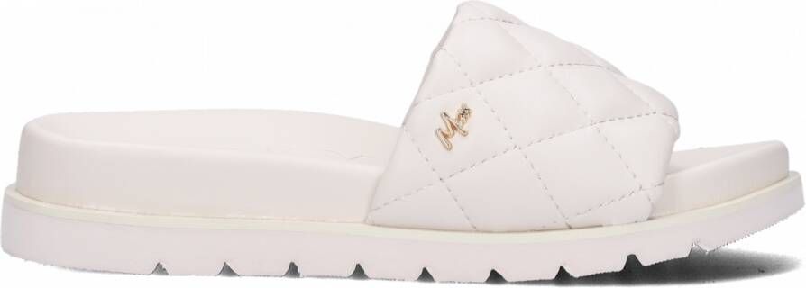 Mexx Off White Leren Look Slipper Jael White Dames