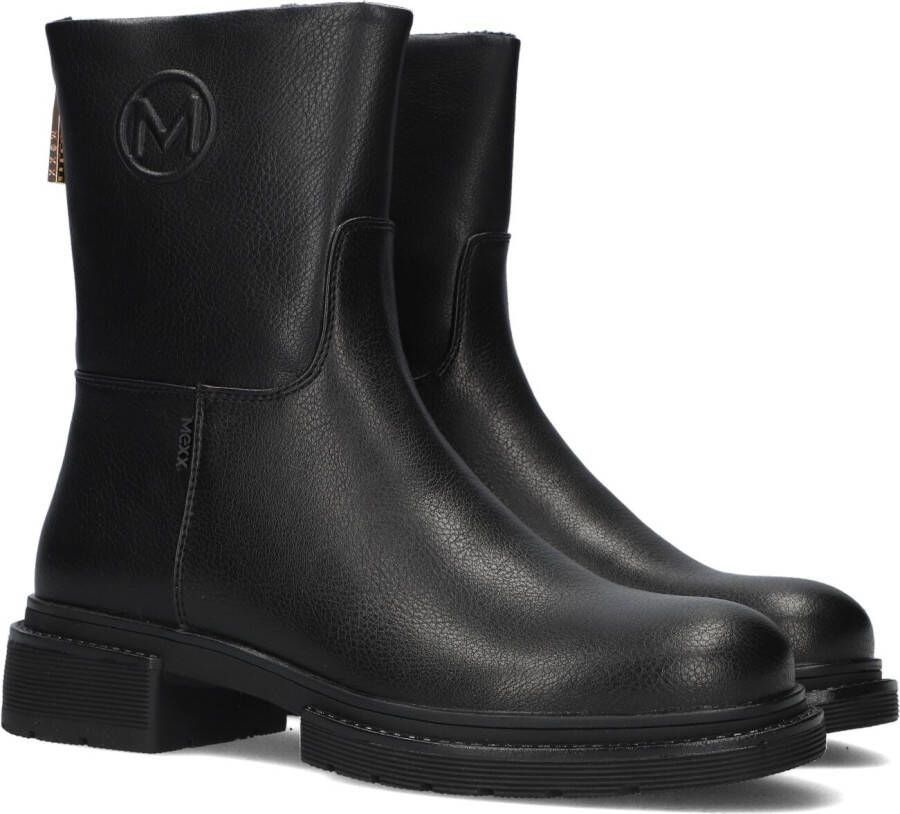 Mexx Stijlvolle Zwarte Chunky Sole Enkellaarzen Black Dames