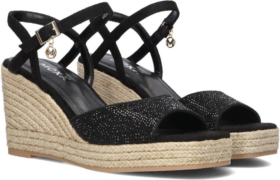 Mexx Zwarte Espadrilles voor Dames Black Dames