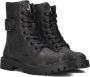 Mexx Kids XX825590-791 Meisjes Biker Boots Grijs Leer Veters - Thumbnail 1