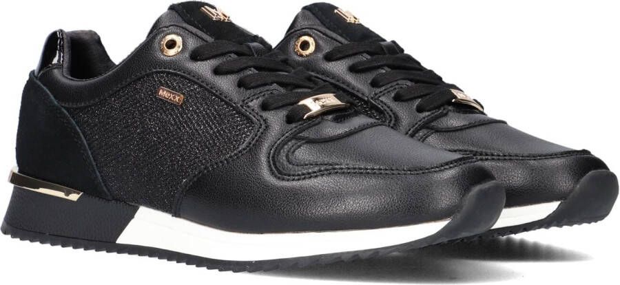 Mexx Fleur Lage sneakers Leren Sneaker Dames Zwart