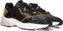 Mexx Milana chunky sneakers zwart cognac - Thumbnail 1