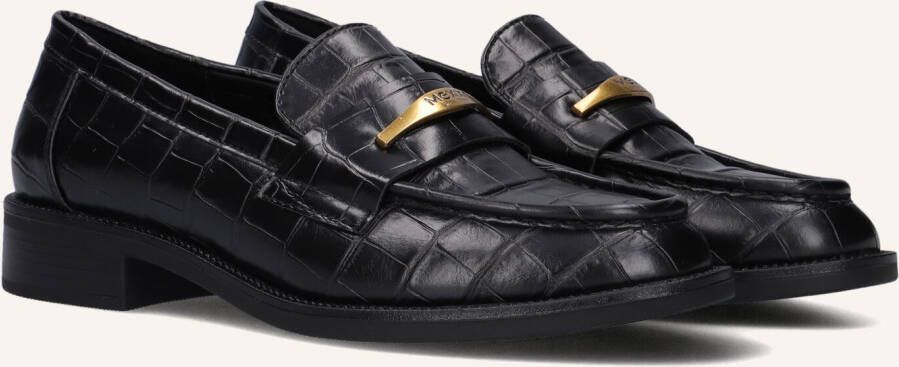 Mexx Zwarte Loafers met Krokodillenprint voor Dames