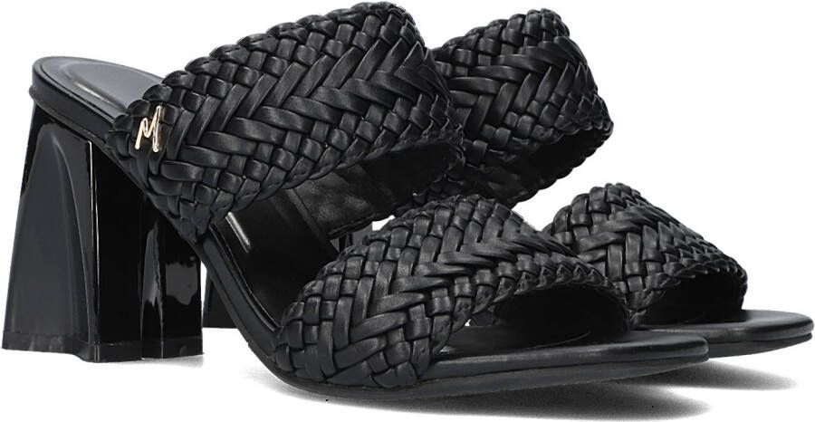 Mexx Zwarte Leren Muiltjes Lilah Black Dames