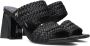 Mexx Zwarte Leren Muiltjes Lilah Black Dames - Thumbnail 1