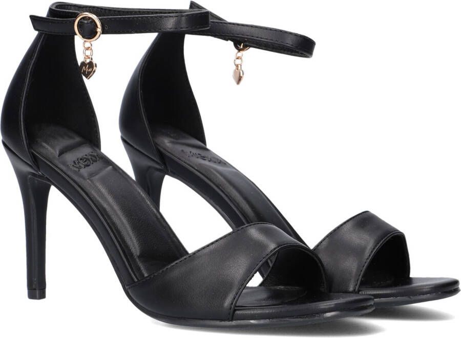 Mexx Leyla Sandalen met hak zwart imitatieleer