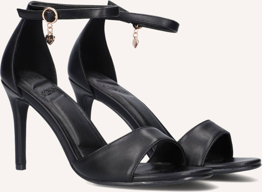 Mexx Leyla Sandalen met hak zwart imitatieleer
