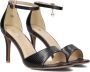 Mexx Zwarte Leatherlook Sandalen Leyla Black Dames - Thumbnail 1