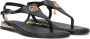 Mexx Zwarte Leren Sandalen Nyobi Stijl Black Dames - Thumbnail 1