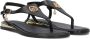 Mexx Zwarte Leren Sandalen Nyobi Stijl - Thumbnail 1