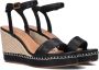 Mexx Ricky Palace Sandalen Met Sleehak Dames Zwart - Thumbnail 1