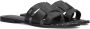 Mexx Zwarte Leren Slipper Lisa met Diamantjes Black Dames - Thumbnail 1