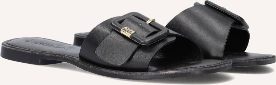 Mexx Zwarte Leren Elegante Slipper Lolli