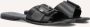 Mexx Zwarte Leren Elegante Slipper Lolli - Thumbnail 1