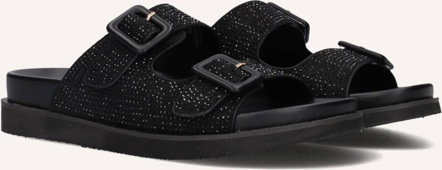 Mexx Zwarte Strass Slippers Noraia