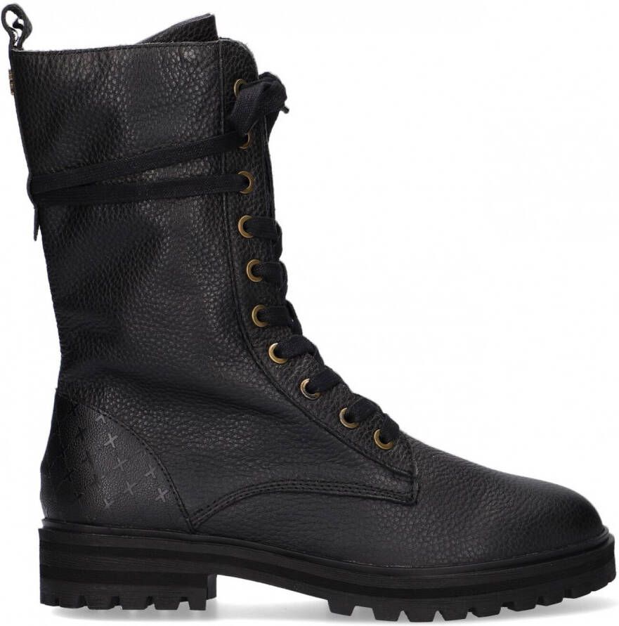 Mexx Zwarte Veterboots Hatty