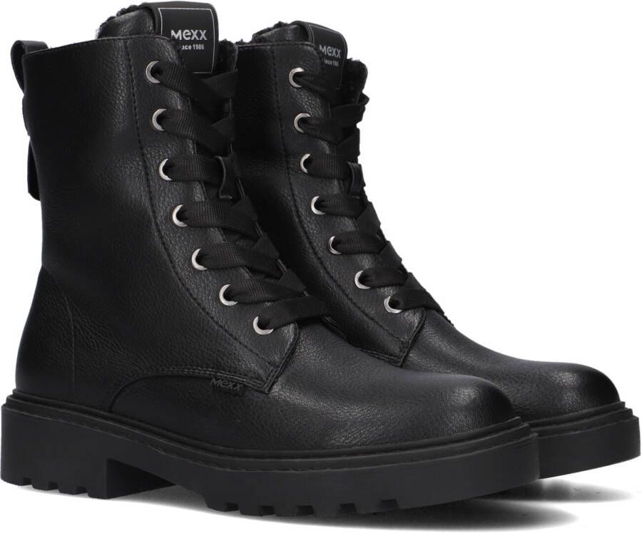 MEXX Zwarte Veterboots Margaux