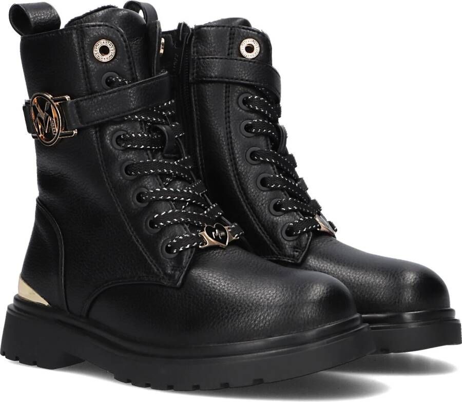 Mexx Missy Veterboots Laarzen Met Veters Meisjes Zwart