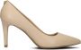 Michael Kors Alina Leren Décolleté in Blush Kleur Beige Dames - Thumbnail 1