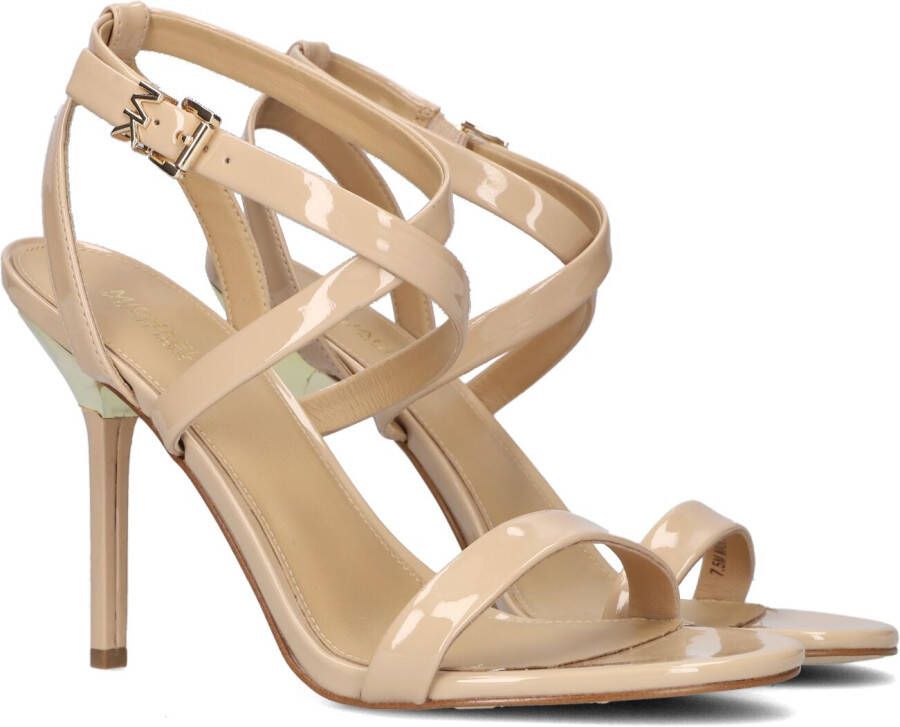 MICHAEL KORS Sandalen Dames Asha Maat: 35 Materiaal: Lak Kleur: Beige