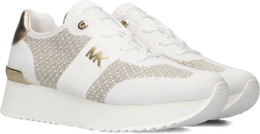 MICHAEL KORS Lage Sneakers Dames Monique Knit Trainer Maat: 37 Materiaal: Textiel Kleur: Goud