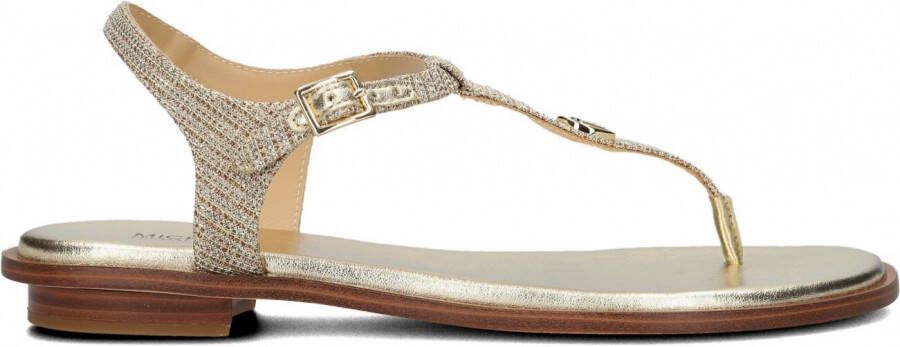 MICHAEL KORS Sandalen Dames Mallory Thong Maat: 40 Materiaal: Leer Kleur: Goud - Foto 3