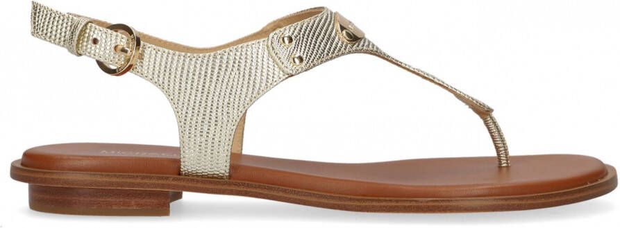 Michael Kors Logo Plaque Pale Gold Damessandalen - Foto 2