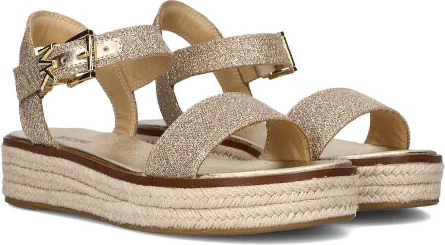 MICHAEL KORS Sandalen Dames Richie Espadrille Maat: 41 Materiaal: Leer Kleur: Goud