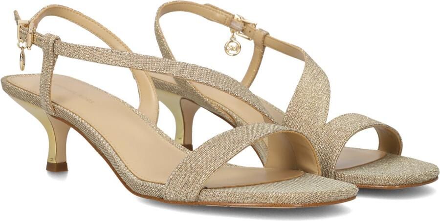 MICHAEL KORS Gouden Hakken Jaida Kitten Sandal