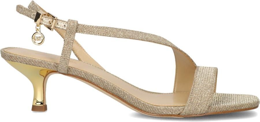 MICHAEL KORS Gouden Hakken Jaida Kitten Sandal - Foto 3