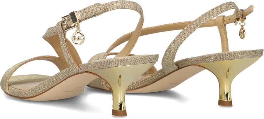 MICHAEL KORS Gouden Hakken Jaida Kitten Sandal - Foto 4
