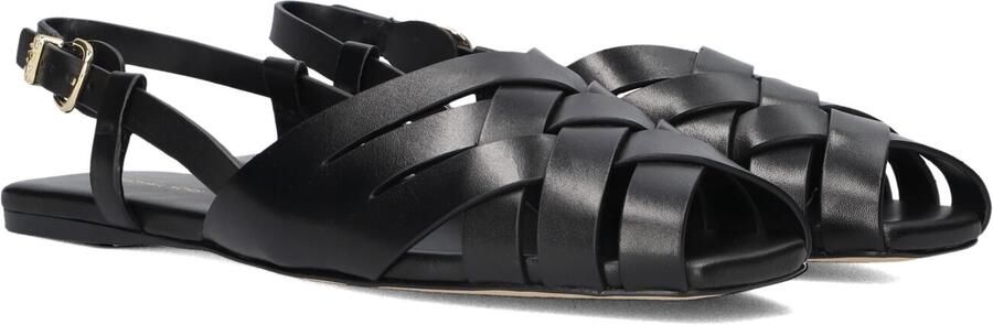 MICHAEL KORS Zwarte Sandalen Irene Sling Flat