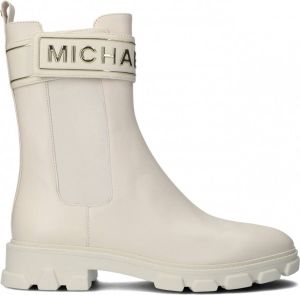 Michael Kors Witte Chelsea Boots Ridley Strap Chelsea