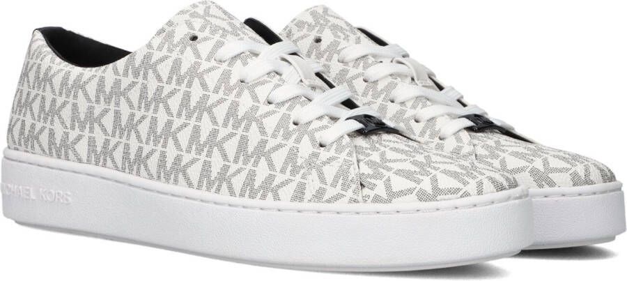 Michael Kors Witte Lage Sneakers Keaton Lace Up