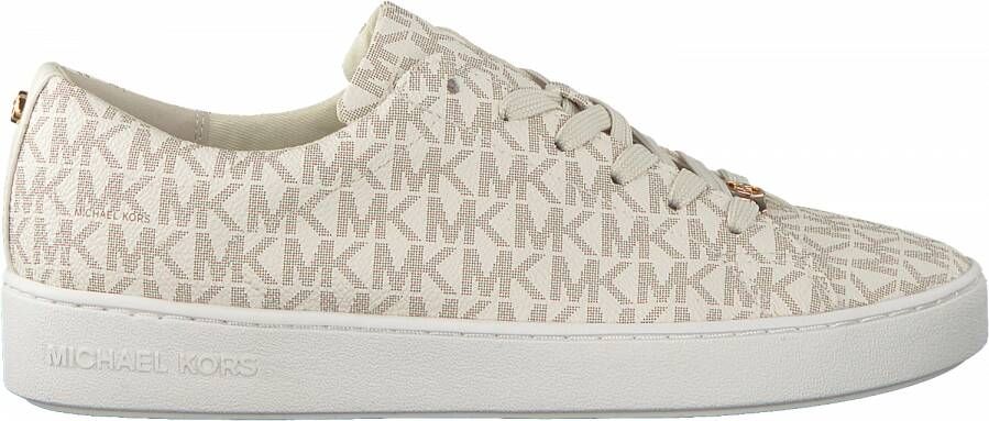 Michael Kors Witte Lage Sneakers Keaton Lace Up