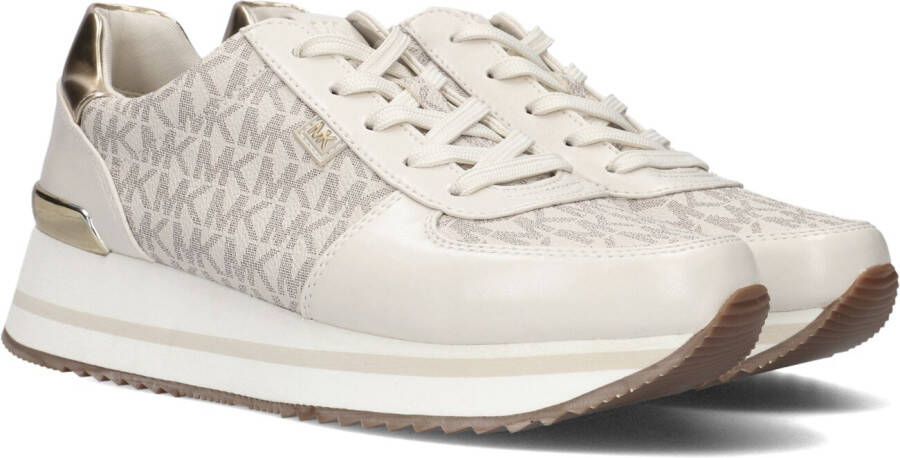 Michael Kors Witte Lage Sneakers Monique Knit Trainer